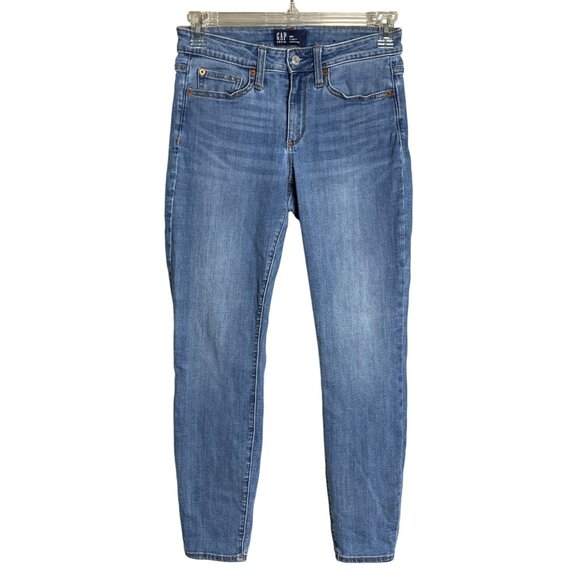 GAP Denim - Gap Curvy Jeans Medium Wash Blue Higher Rise Booty Stretch Versatile Women 28R